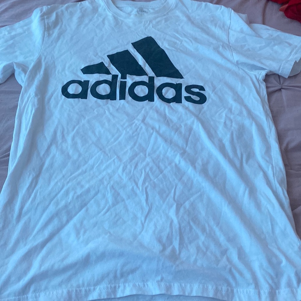 Large White Adidas Tee